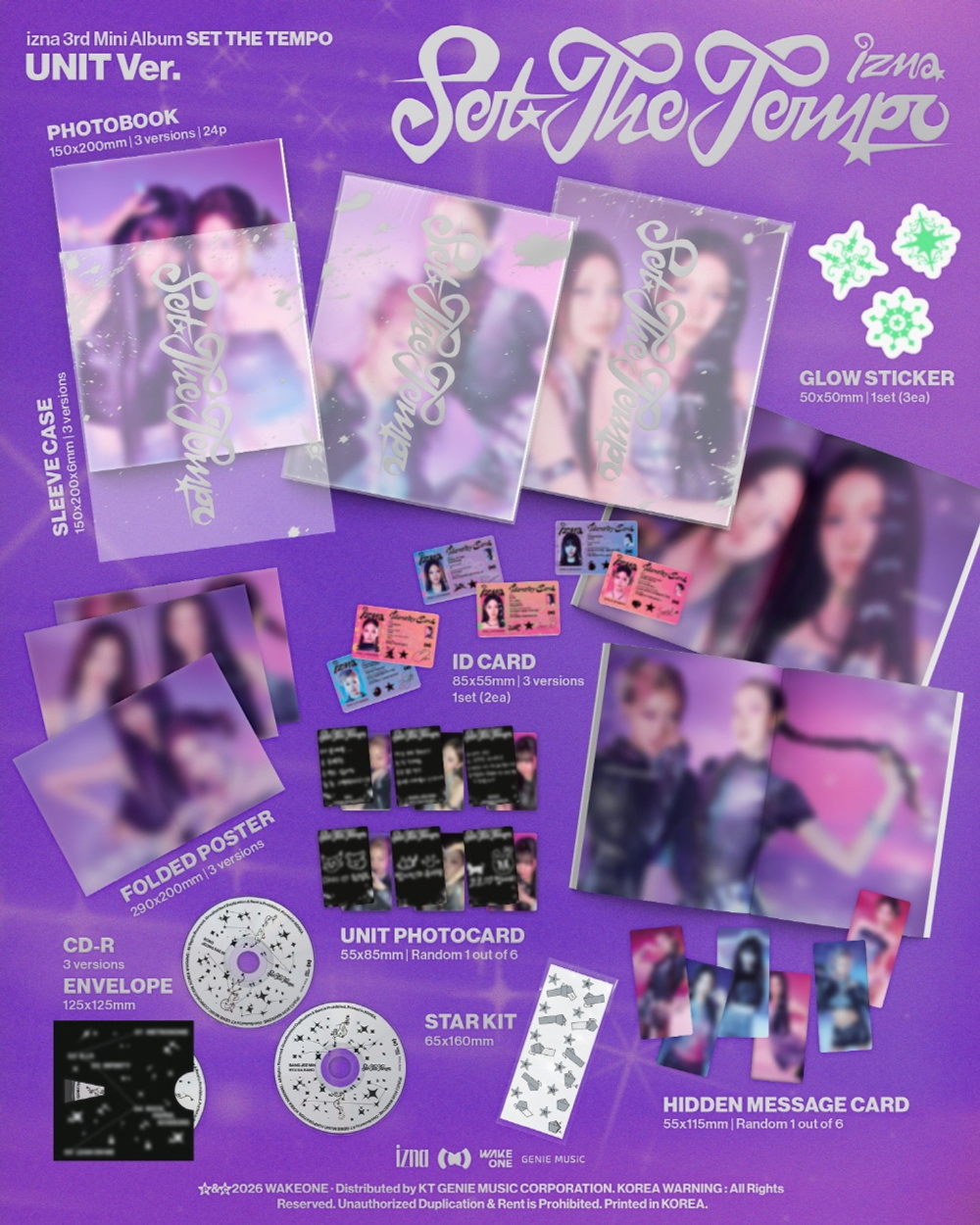 Альбом izna - SET THE TEMPO 3rd Mini Album UNIT 3 Version SET