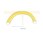 Лента герметичная MOONLIGHT-TOP-A336-D25mm 24V Warm2700 360deg (14.4 W/m, IP65, 2835, 5m, wire x1) (Arlight, Вывод прямой, 3 года)