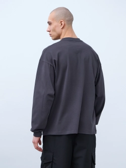 Лонгслив оверсайз (графит) 230 г