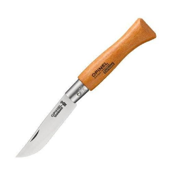 Складной нож Opinel №5, углеродистая сталь, рукоять из дерева бука c клинком из стали XC90, рукоять дерево (Бук)