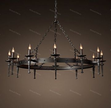 replica  CIRCA 1920 SPANISH TORCH ROUND Restoration Hardware 68290544