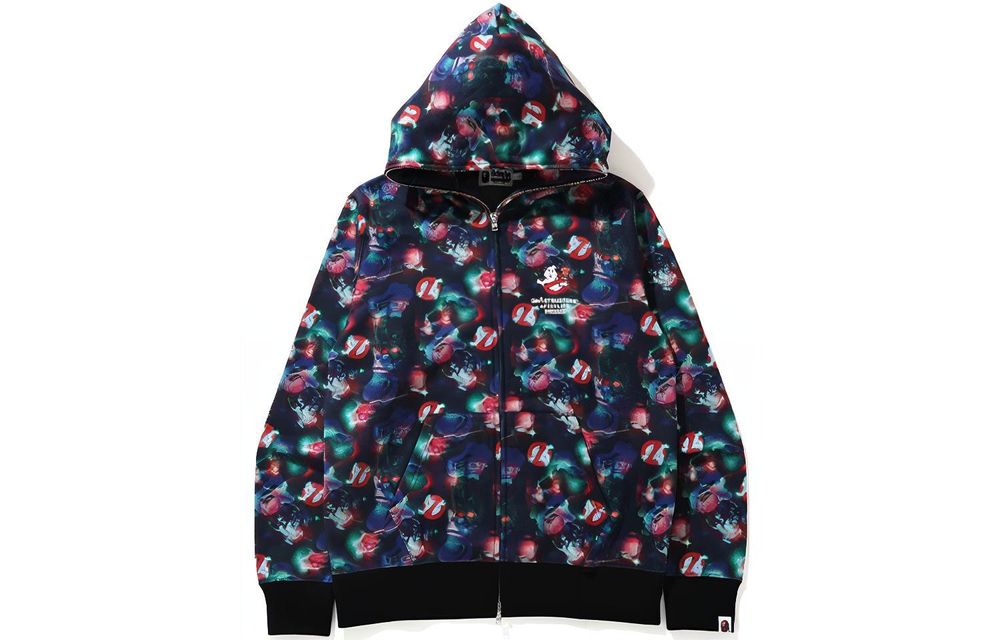 A Bathing Ape X Ghostbusters Camo Full Zip Худи