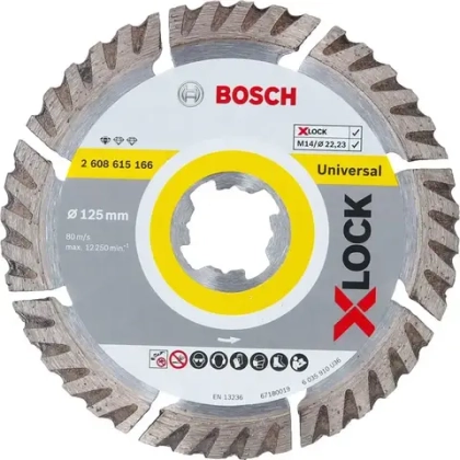 Алмазный отрезной круг X-LOCK Standard for Universal 125x22,23x2x10 BOSCH 2608615166