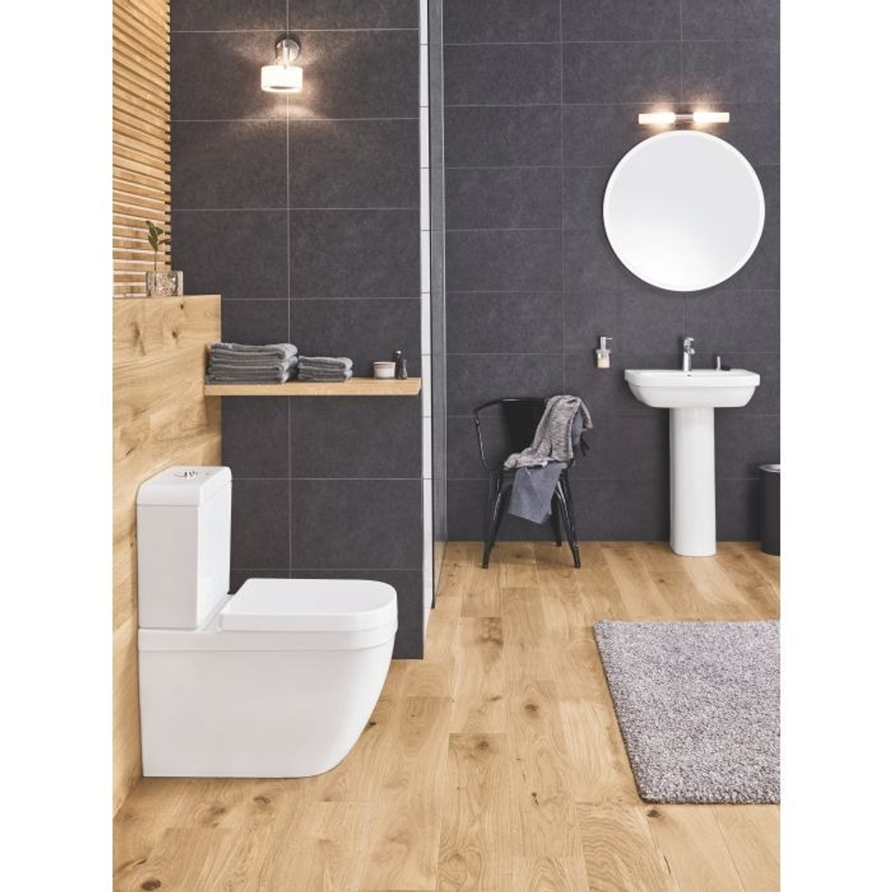 Унитаз Grohe Euro Ceramic напольный безободковый без крышки (подходящая крышка 39330000)