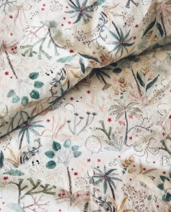 ZARA HOME ДЕТСКИЙ ПОДОДЕЯЛЬНИК С ПРИНТОМ, РАЗНОЦВЕТНЫЙ