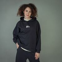 Худи оверсайз "Вb team Графит" женское