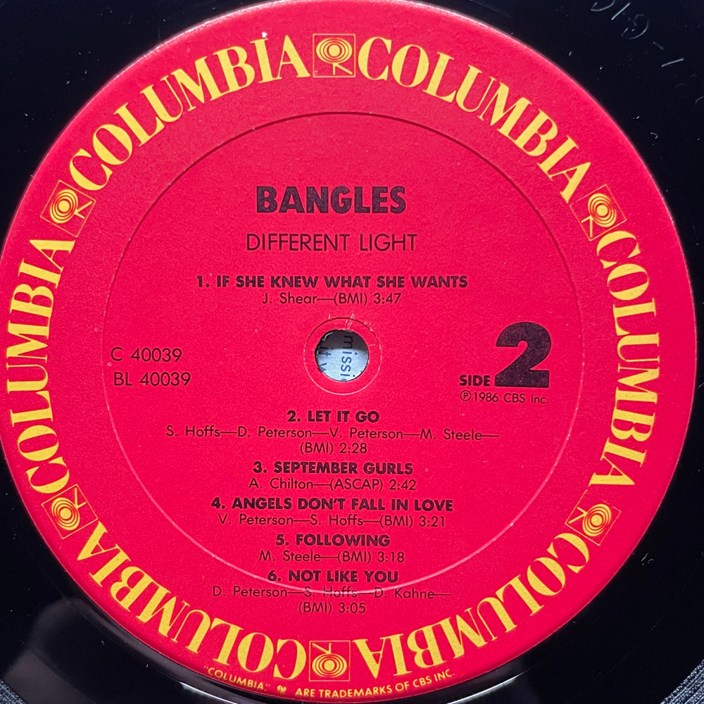 Bangles ‎– Different Light (США 1987г.)