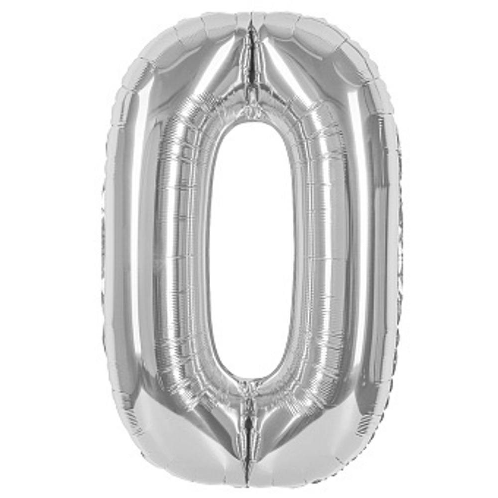 К Цифра 0 Серебро 40''/102 см.