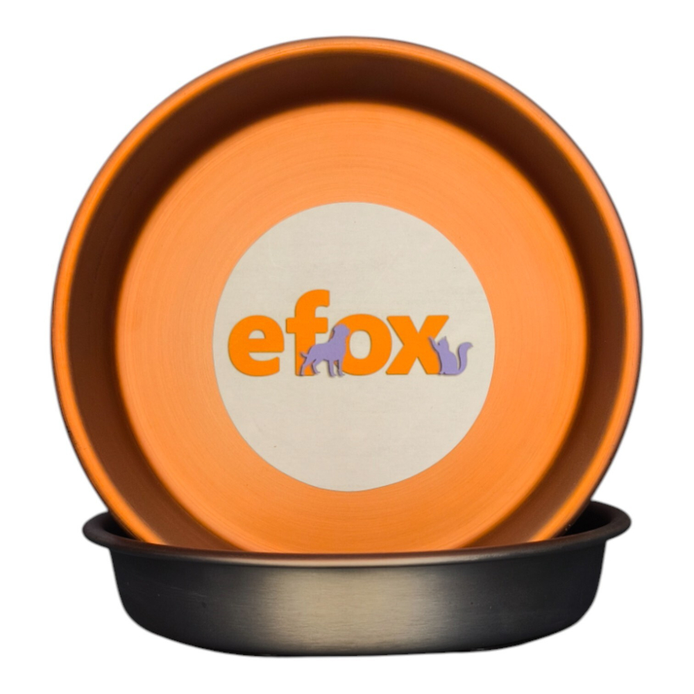 Миска "efox" для питомцев из нержавеющей стали, форма чаша