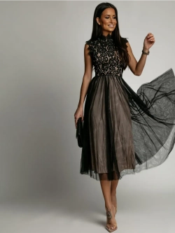 кружевное черное платье + plus size