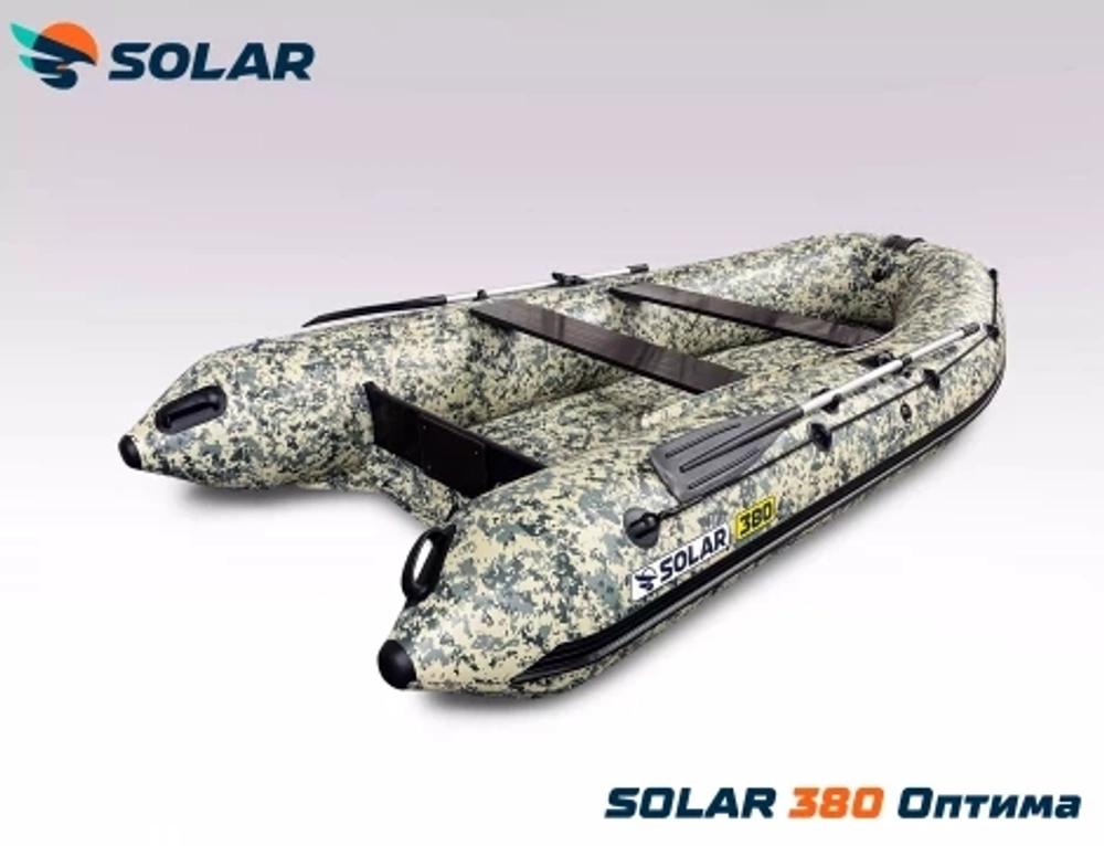 Лодка надувная моторная solar-380 к (оптима)