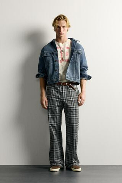 УКОРОЧЕННАЯ ДЖИНСОВАЯ КУРТКА С ХЛЯСТИКОМ — ZARA