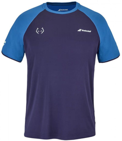 Мужская теннисная футболка Babolat Crew Neck T-Shirt Lebron - небесный
