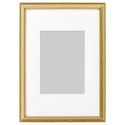 IKEA SILVERHÖJDEN  (ИКЕА СИЛВЕРХЁЙДЕН)  -  Рамка - золотистый 21х30 см