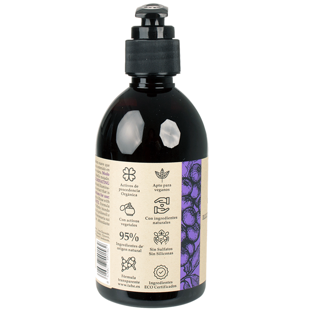 Tahe Шампунь для поддержания холодного блонда- ILLUMINATING SHAMPOO COOL BLONDE EFFECT,300 мл
