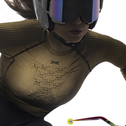Лонгслив женский X-Bionic Radiactor 4.0 Shirt Lg Sl Gold/Black