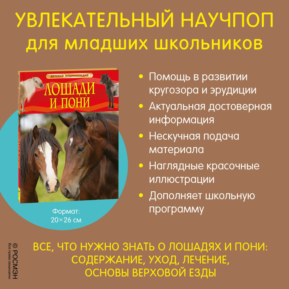 Лошади и пони. Детская энциклопедия