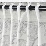 Комплект штор IKEA DOVREFIBBLOR (ДОВРЕФИББЛОР), Белый с рисунком, 145x250 см, 2 шт