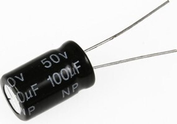 Конденсатор неполярный электролитический 100мкФ 16в / 8x11 / 85°C / Capxon