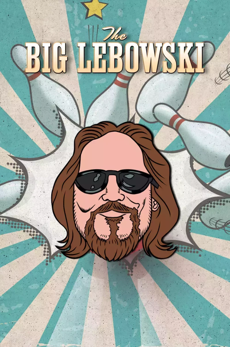 Металлический пин «Big Lebowski»