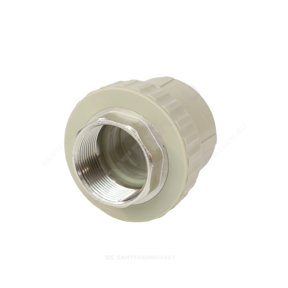 Муфта PP-R комбинированная серая Дн 40х1 1/4" ВР под ключ VALFEX 10134040Г