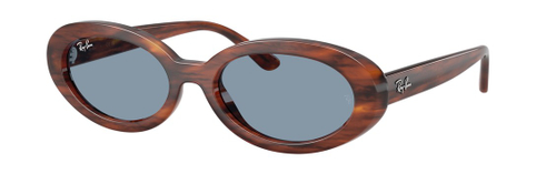 Солнцезащитные очки Ray-Ban RB2223 954/56 Striped Havana Blue