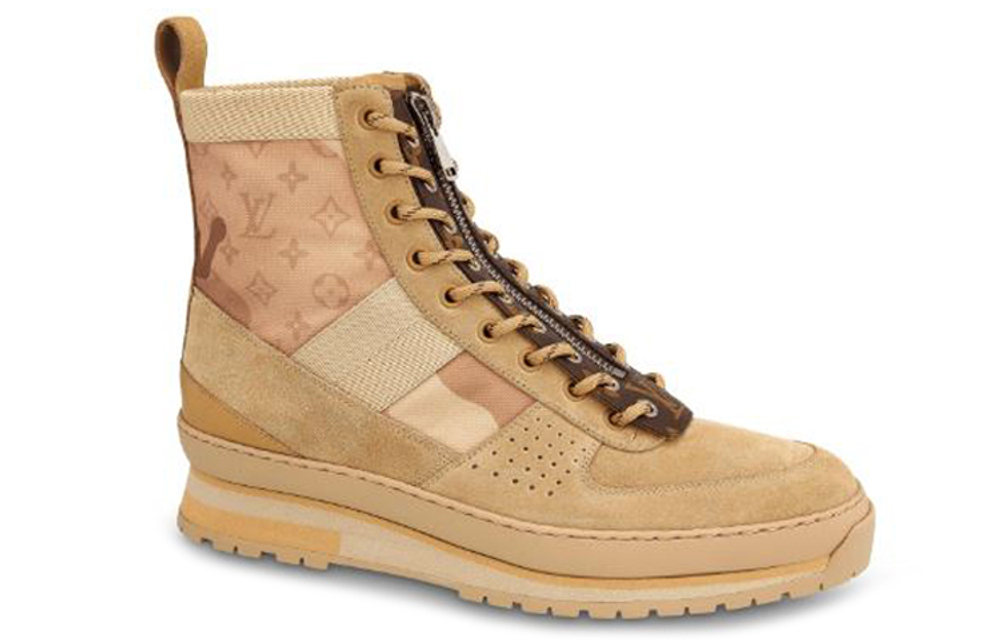 LOUIS VUITTON Harlem Calfskin Combat Boots