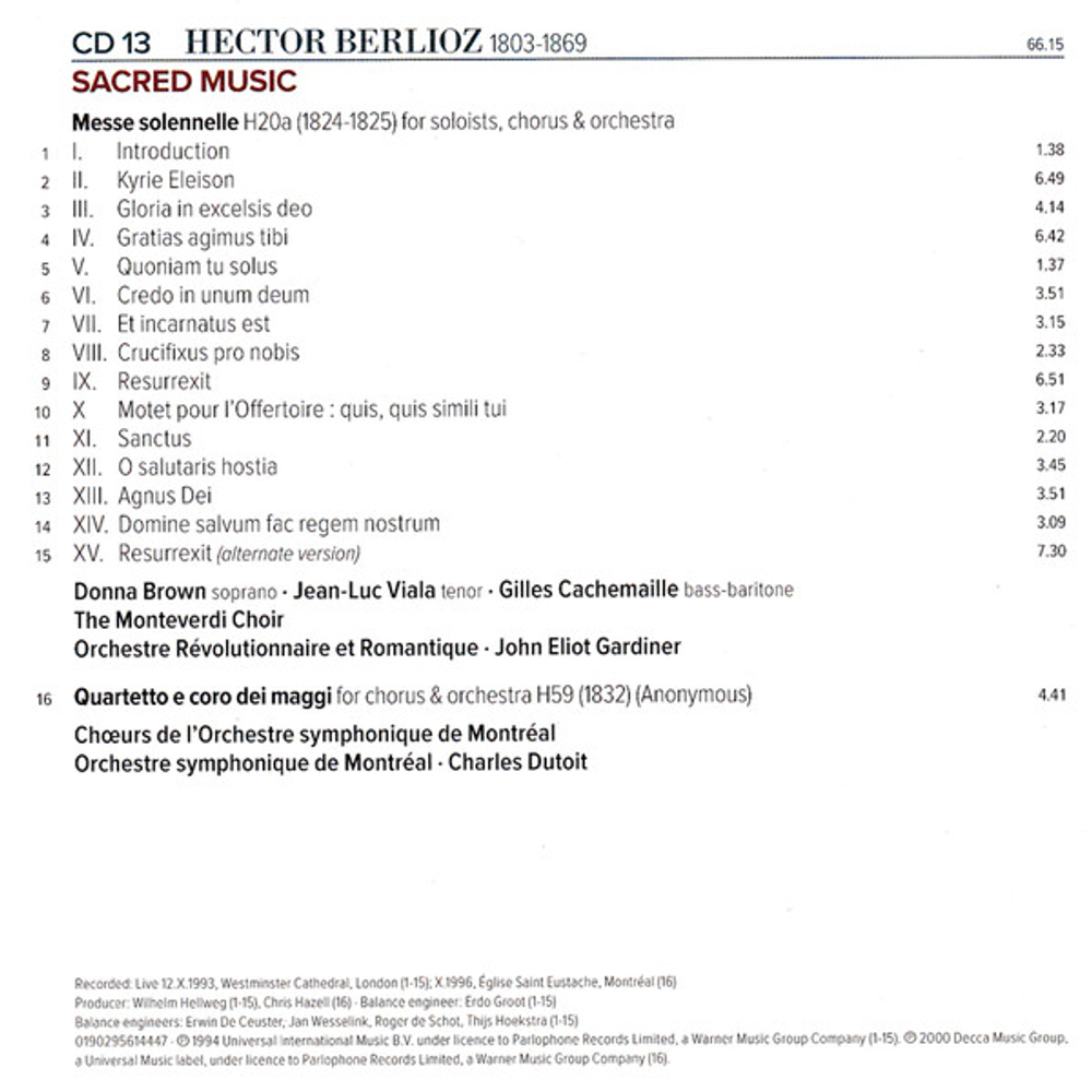 Hector Berlioz / The Complete Works (27CD)
