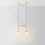 Ceiling design lamp  Side Step by Volker Haug (Gold)