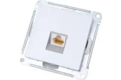 Розетка RJ11 Systeme Electric ATLASDESIGN алюминий 38187