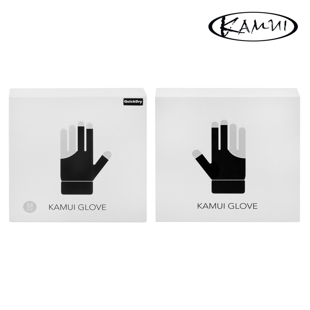 Перчатка для бильярда "Kamui QuickDry" черная правая XS