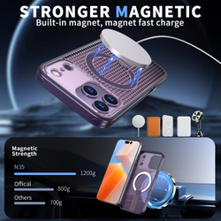 Прозрачный чехол Mesh Pro Magnetic Case для iPhone 17 Pro