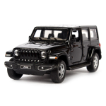 Модель ин. мет. "Jeep wrangler sahara" 12см, двер, баг, чёрн, коробка SAHARA5D-12-BK (Технопарк)