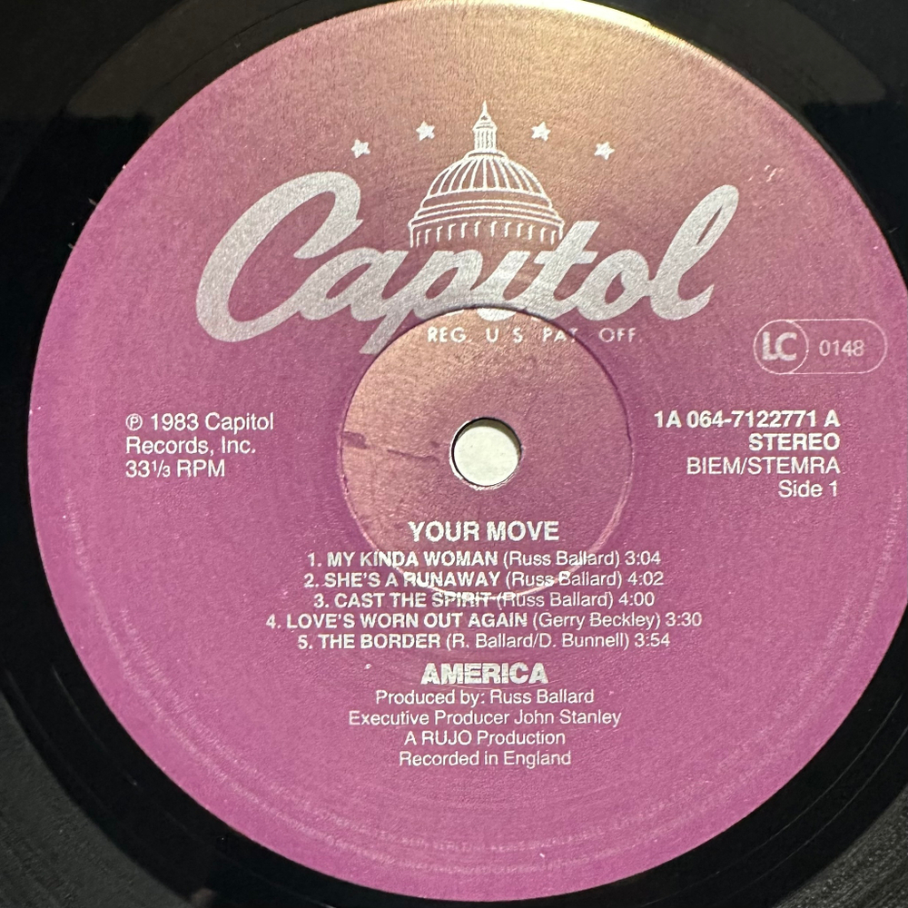 America - Your Move (Европа 1983г.)
