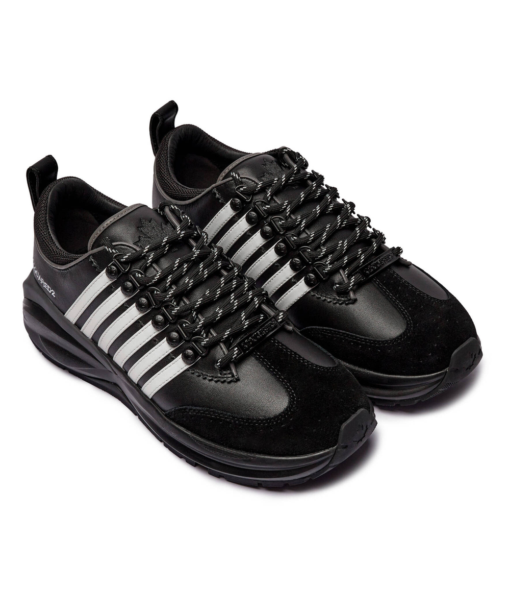 Кожаные кроссовки Dsquared2 - черный(SNM0377 01507697)