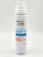 солнцезащитный спрей для лица Garnier Ambre Solaire Over Makeup супер SK50 УФ 75 мл (Из Финляндии)