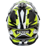 Шлем мото кроссовый HIZER B6197 №5 (M) black/yellow/white