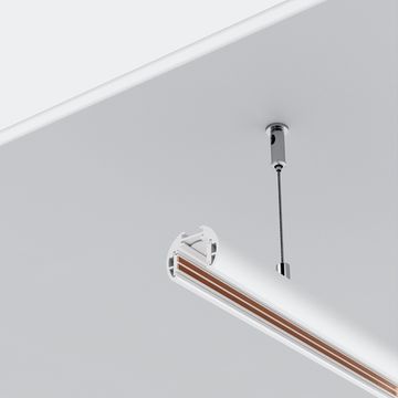 Шинопровод 2м низкопрофильный подвесной круглый TRXM034-R-412W белый Exility Maytoni
