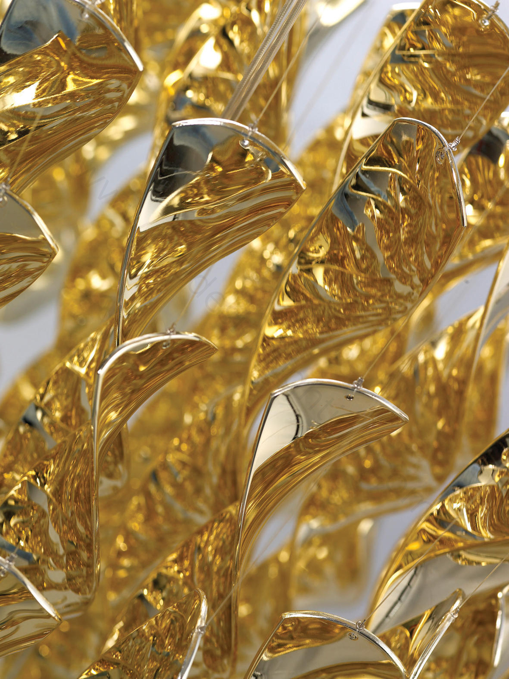 Pendant design lamp  Spiral SP03 by Verpan Panton (Gold)