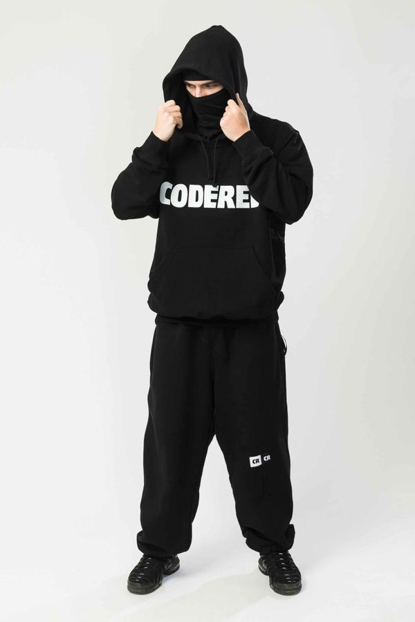 Худи Base Hoodie Wide Summer Logo R Черный/Белый принт CODERED - фото 2