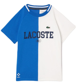 Футболка для мальчика теннисная Lacoste Kids Sport x Daniil Medvedev Jersey T-Shirt - небесный