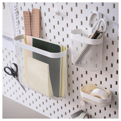 IKEA SKÅDIS  (ИКЕА СКОДИС)  -  Корзина для хранения, 3 шт. - белый