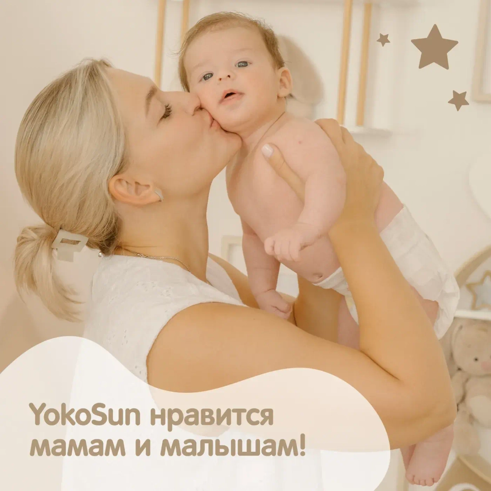 Подгузники YokoSun Premium M 5-10кг 62шт