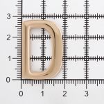 Полукольцо литое металл 20.0 мм (in), (внешн. 28х19 мм), золото, МВ2344, 6 шт