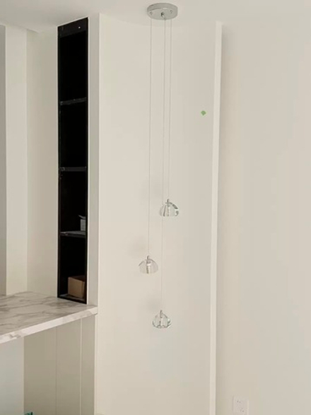 Pendant design lamp Mizu by Terzani (3 suspension)