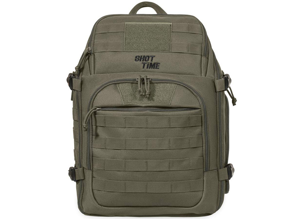 Рюкзак ShotTime Tactical 28л, ПВХ 600D, MOLLE, USB порт, олива, ST-BP-230 15-OD
