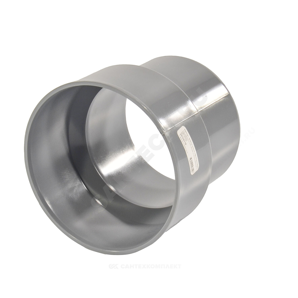 Переход PP-H на чугун серый BASE Дн 50х75 б/нап без манжеты VALFEX 23050075