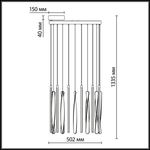 Подвесная светодиодная люстра Odeon Light SPIRA 5468/66L