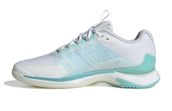 Женские теннисные кроссовки Adidas Avacourt 2 - white/silver metalic/aqua
