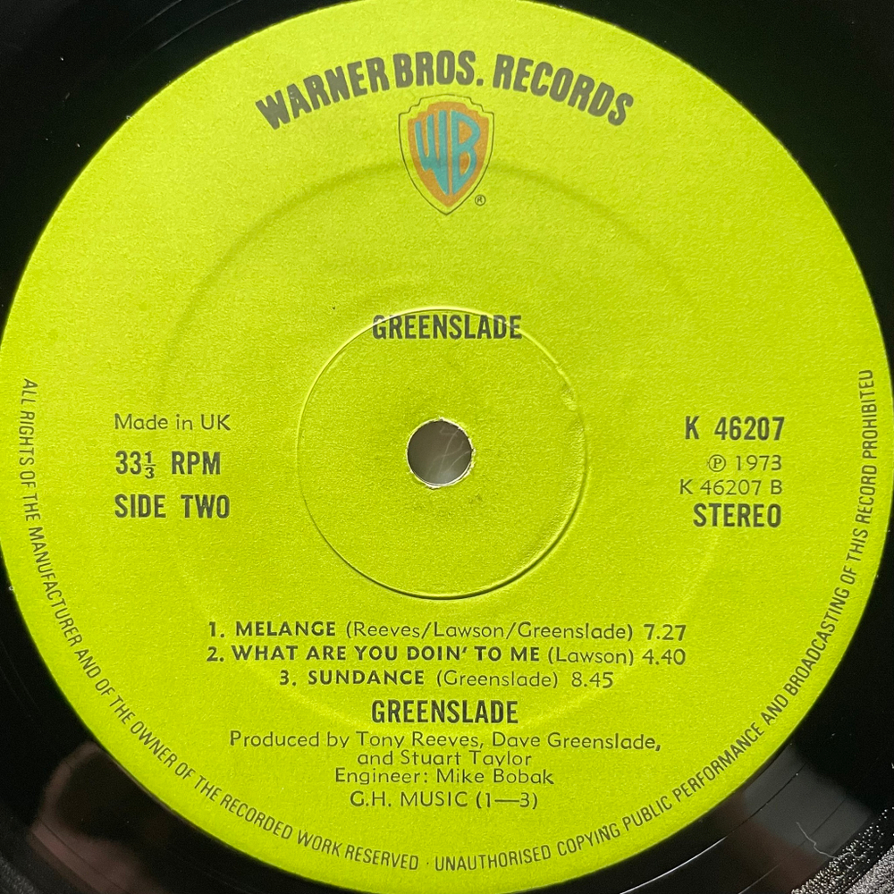 Greenslade ‎– Greenslade (Англия 1973г.)